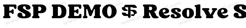 FSP DEMO - Resolve S字体转换